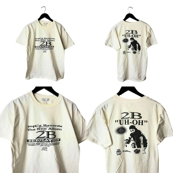 Vintage | Tops | Vintage Y2k 2b Dedication Uh Oh Rap Tee Shirt White ...